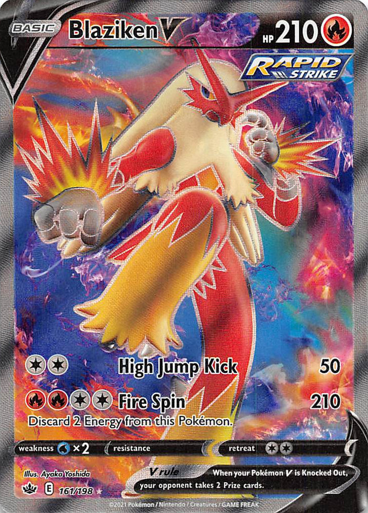 Pokemon | Blaziken V (161/198) [Sword & Shield: Chilling Reign] | The Nerd Merchant
