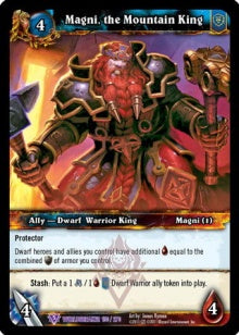 World of Warcraft TCG | Magni, the Mountain King (Foil) - Promo Cards | The Nerd Merchant